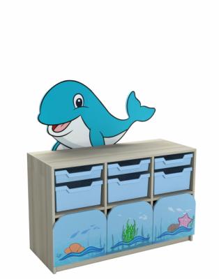 Стінка "Морські пригоди" елемент №13 "Кит" з фотодруком, 1044х400х740 мм (1190 мм висота з накладкою), АНШАР ГРУП (5713)